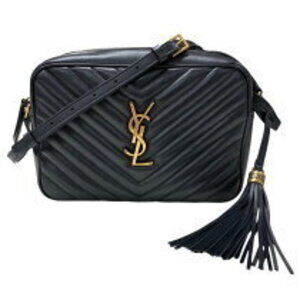 Saint Laurent Lou Camera Bag Navy Blue Leather Shoulder